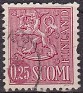Finland - 1963 - Heraldic - 0,25 MK - Rojo - Finlandia, Heraldic - Scott 403 - Heraldic Lion Rampant - 0